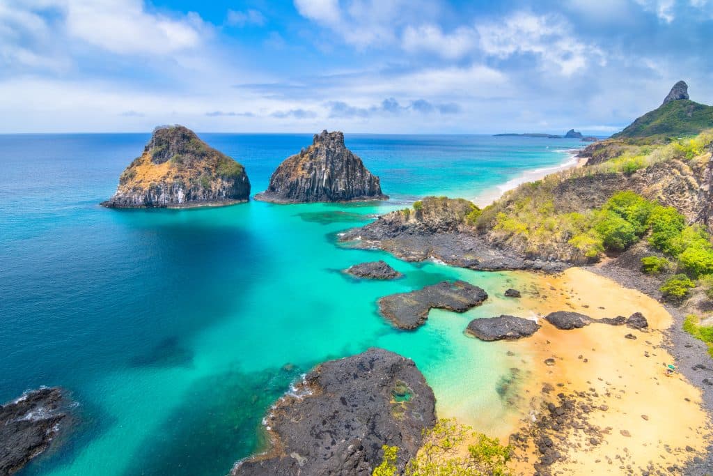 Pôr do sol no Morro Dois Irmãos, Fernando de Noronha